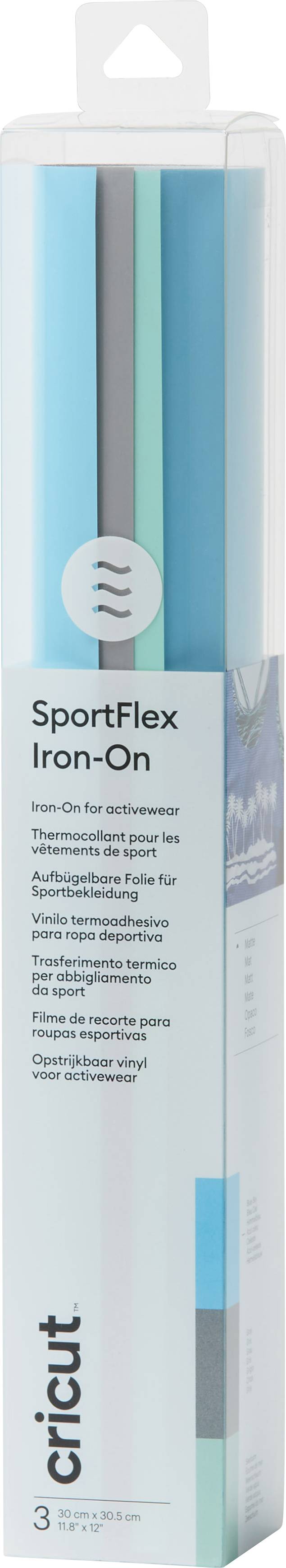 Buy Cricut SportFlex Iron-On Film Light blue, Grey, Turquoise